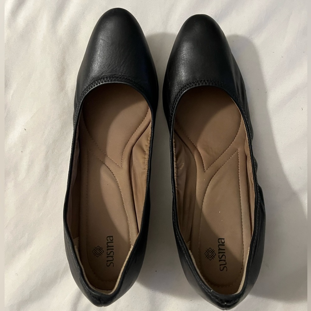 Susina Fraya-Lea Black Wedges